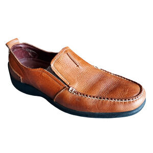 Neil M Torino Men's Brown Leather Upper Cushioned Sole Loafer USA Made 11D